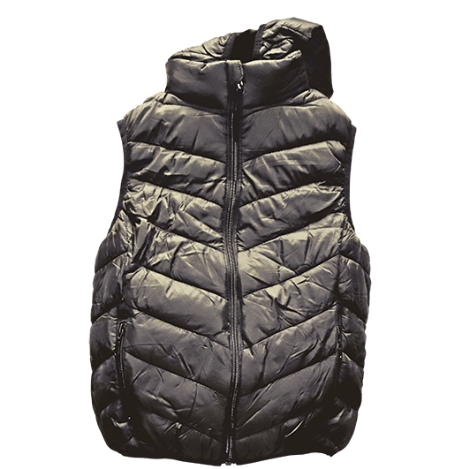 chaleco para niño con cierre y gorro