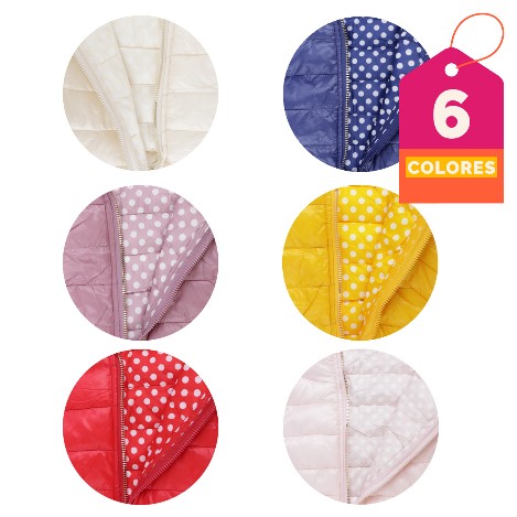 se muestran los colores del chaleco doble vista