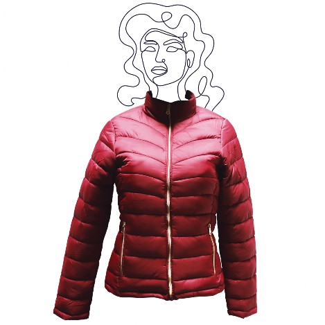 chamara para mujer colo vino con cierre color dorado