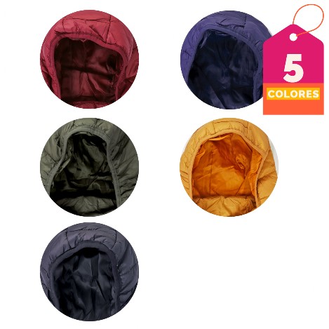 chamarra para hombre con gorro colores