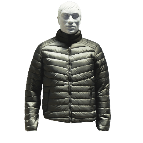 chamarra para hombre verde con cierre